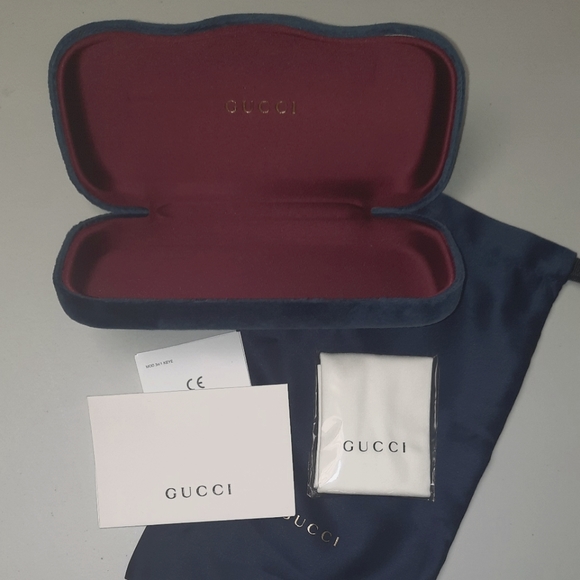 *** LIMITED-TIME get24- 30% OFF *** Gucci small hardcase for sunglasses blue - Picture 4 of 6